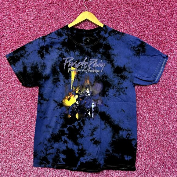 Prince and the Revolution Purple Rain Soul Rock Tie Dye L - Picture 1 of 4